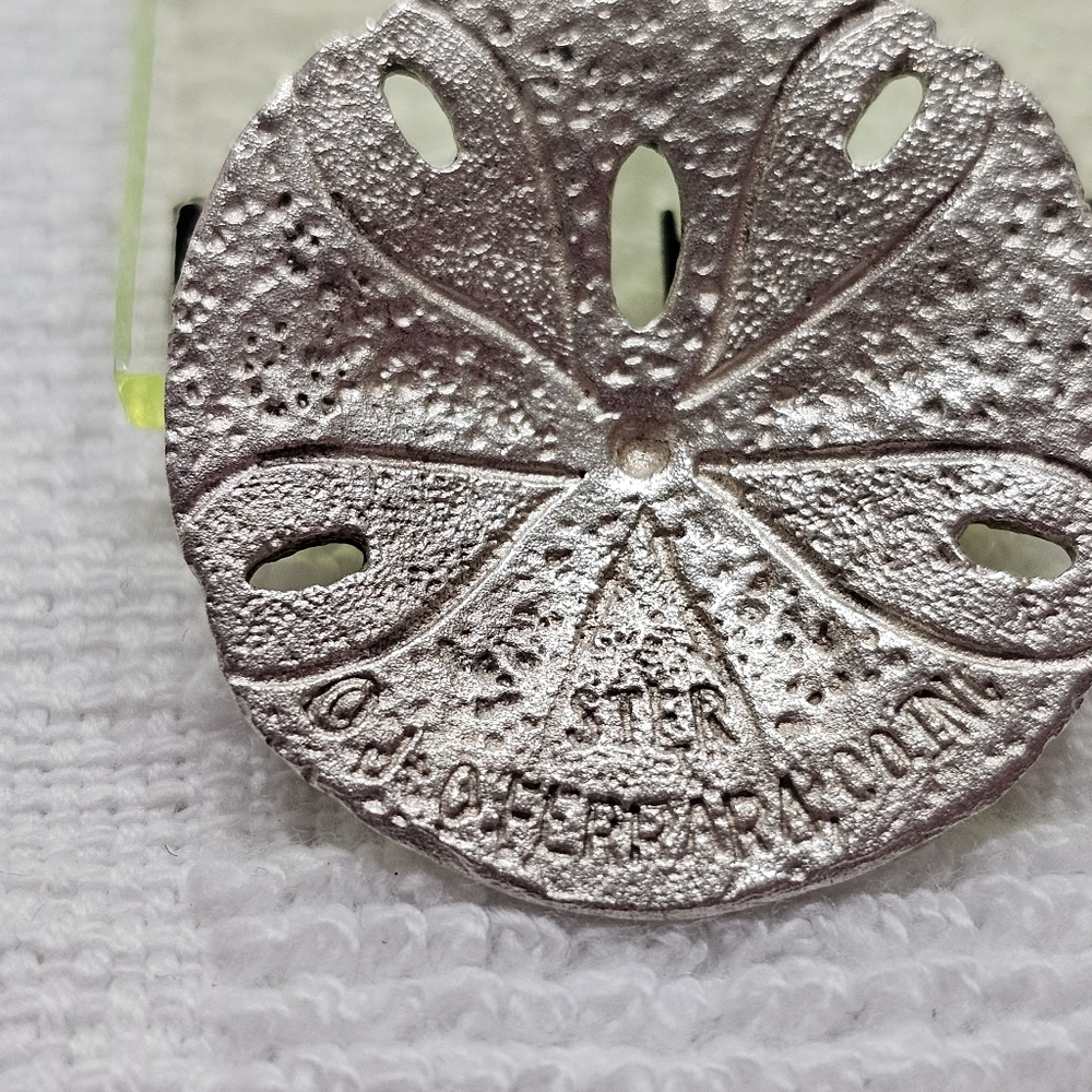 Vintage Sterling Silver Sand Dollar with Doves Necklace J&C FERRARA  RARE - Picture 9 of 12